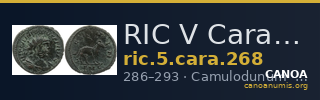 RIC V Carausius 268 — CANOA