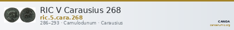 RIC V Carausius 268 — CANOA