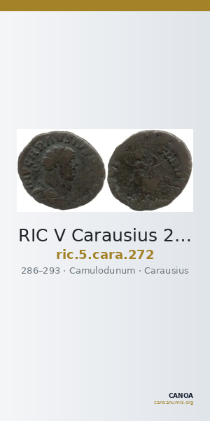 RIC V Carausius 272 — CANOA