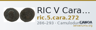 RIC V Carausius 272 — CANOA
