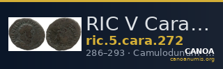 RIC V Carausius 272 — CANOA