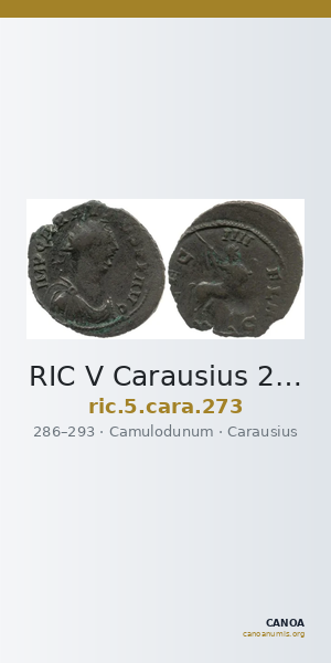 RIC V Carausius 273 — CANOA