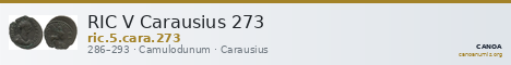 RIC V Carausius 273 — CANOA
