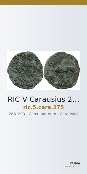 RIC V Carausius 275 — CANOA