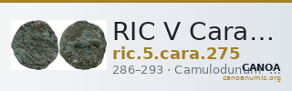 RIC V Carausius 275 — CANOA