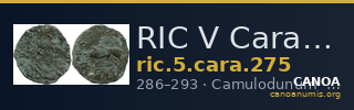 RIC V Carausius 275 — CANOA