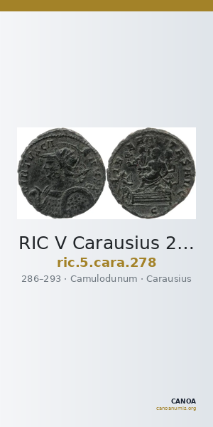 RIC V Carausius 278 — CANOA