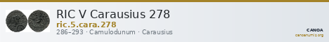 RIC V Carausius 278 — CANOA