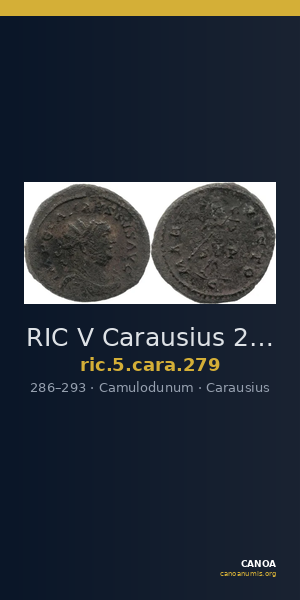 RIC V Carausius 279 — CANOA