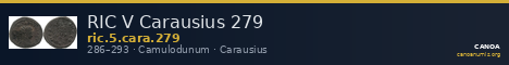 RIC V Carausius 279 — CANOA