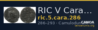 RIC V Carausius 286 — CANOA