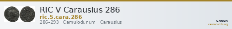 RIC V Carausius 286 — CANOA