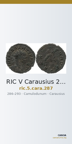 RIC V Carausius 287 — CANOA
