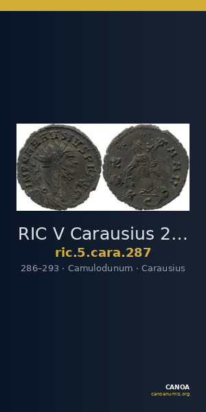 RIC V Carausius 287 — CANOA