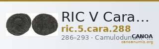 RIC V Carausius 288 — CANOA