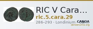 RIC V Carausius 29 — CANOA