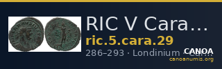 RIC V Carausius 29 — CANOA