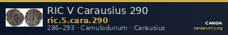 RIC V Carausius 290 — CANOA