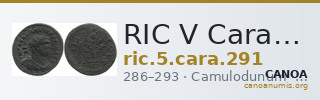 RIC V Carausius 291 — CANOA