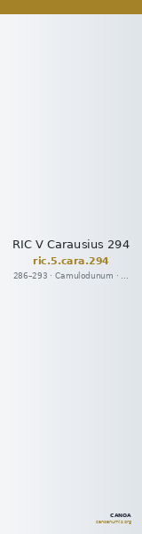 RIC V Carausius 294 — CANOA