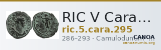 RIC V Carausius 295 — CANOA