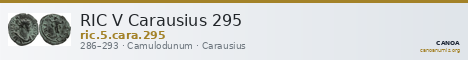 RIC V Carausius 295 — CANOA