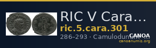 RIC V Carausius 301 — CANOA