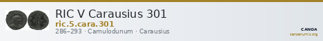 RIC V Carausius 301 — CANOA
