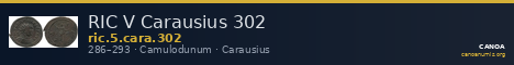 RIC V Carausius 302 — CANOA