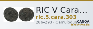 RIC V Carausius 303 — CANOA
