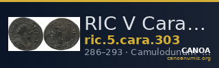 RIC V Carausius 303 — CANOA