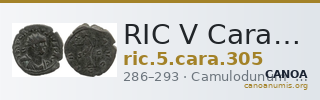 RIC V Carausius 305 — CANOA