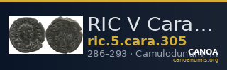 RIC V Carausius 305 — CANOA