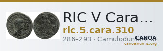 RIC V Carausius 310 — CANOA