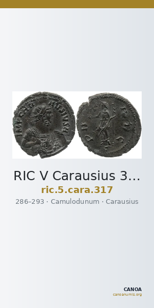 RIC V Carausius 317 — CANOA