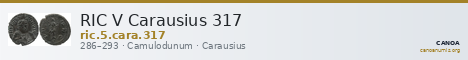 RIC V Carausius 317 — CANOA