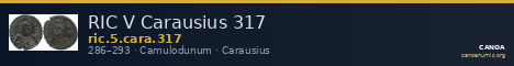 RIC V Carausius 317 — CANOA