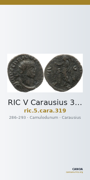 RIC V Carausius 319 — CANOA