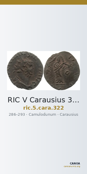 RIC V Carausius 322 — CANOA