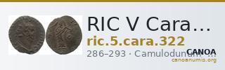 RIC V Carausius 322 — CANOA