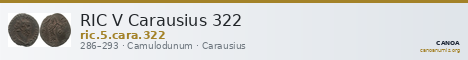 RIC V Carausius 322 — CANOA