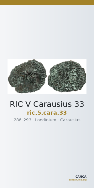 RIC V Carausius 33 — CANOA