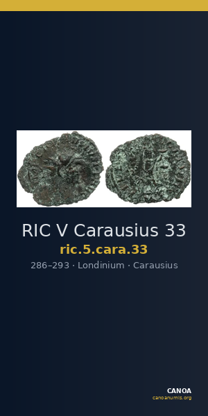 RIC V Carausius 33 — CANOA