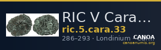 RIC V Carausius 33 — CANOA