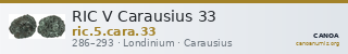 RIC V Carausius 33 — CANOA
