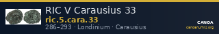RIC V Carausius 33 — CANOA