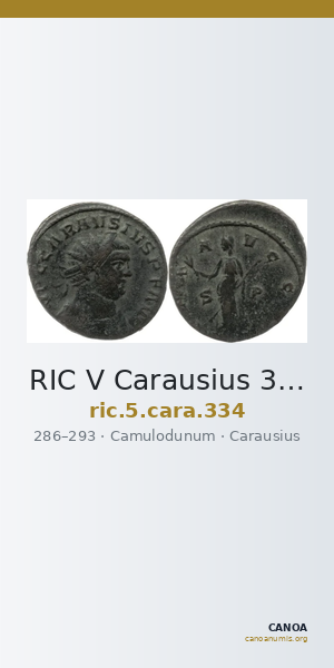 RIC V Carausius 334 — CANOA