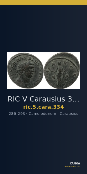 RIC V Carausius 334 — CANOA