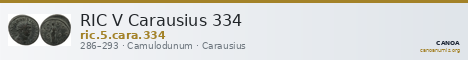 RIC V Carausius 334 — CANOA