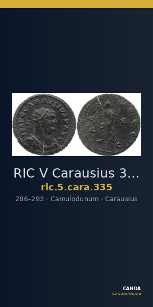 RIC V Carausius 335 — CANOA
